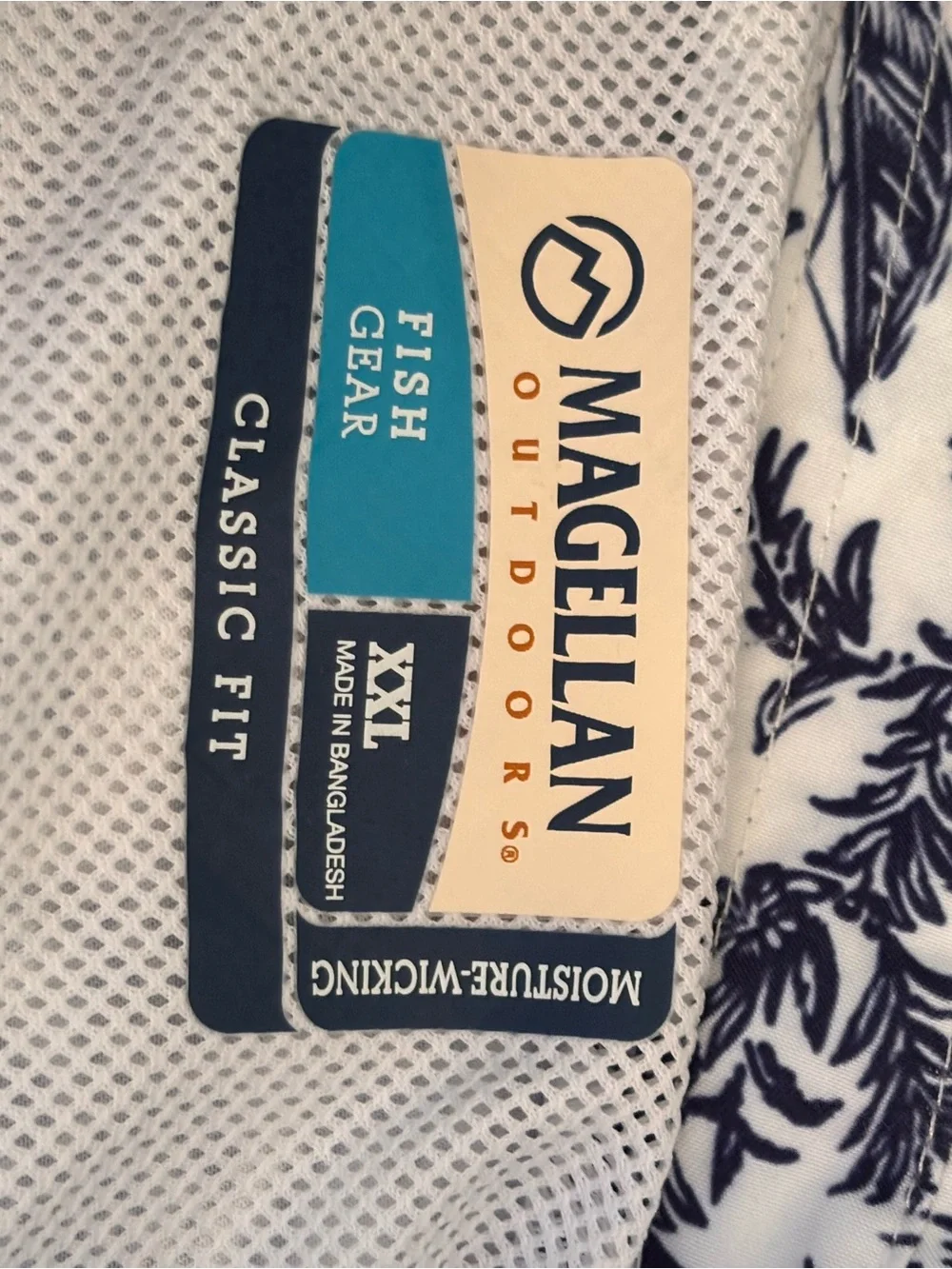 Magellan Outdoors  White & Navy Nautical Printed drawstring waist dress - Picture 9 of 14